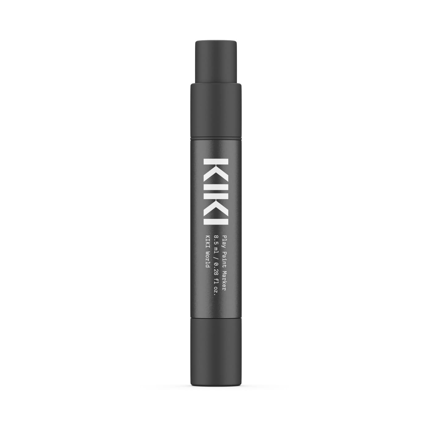 KIKI World Play Paint primary packaging — matched silhouette, differentiated color system within one product family
