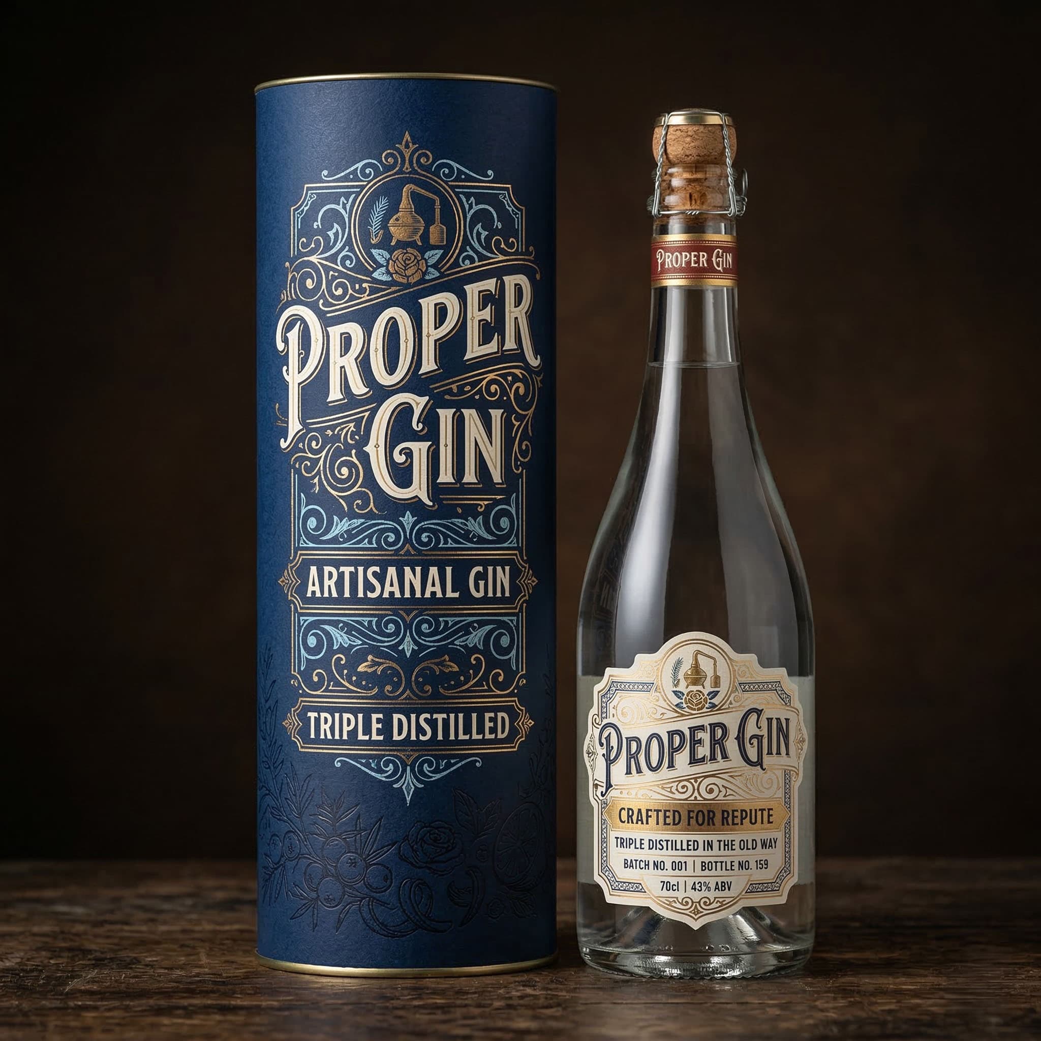 Foil-Stamped Cylinder — specialty packaging by Logic Pac