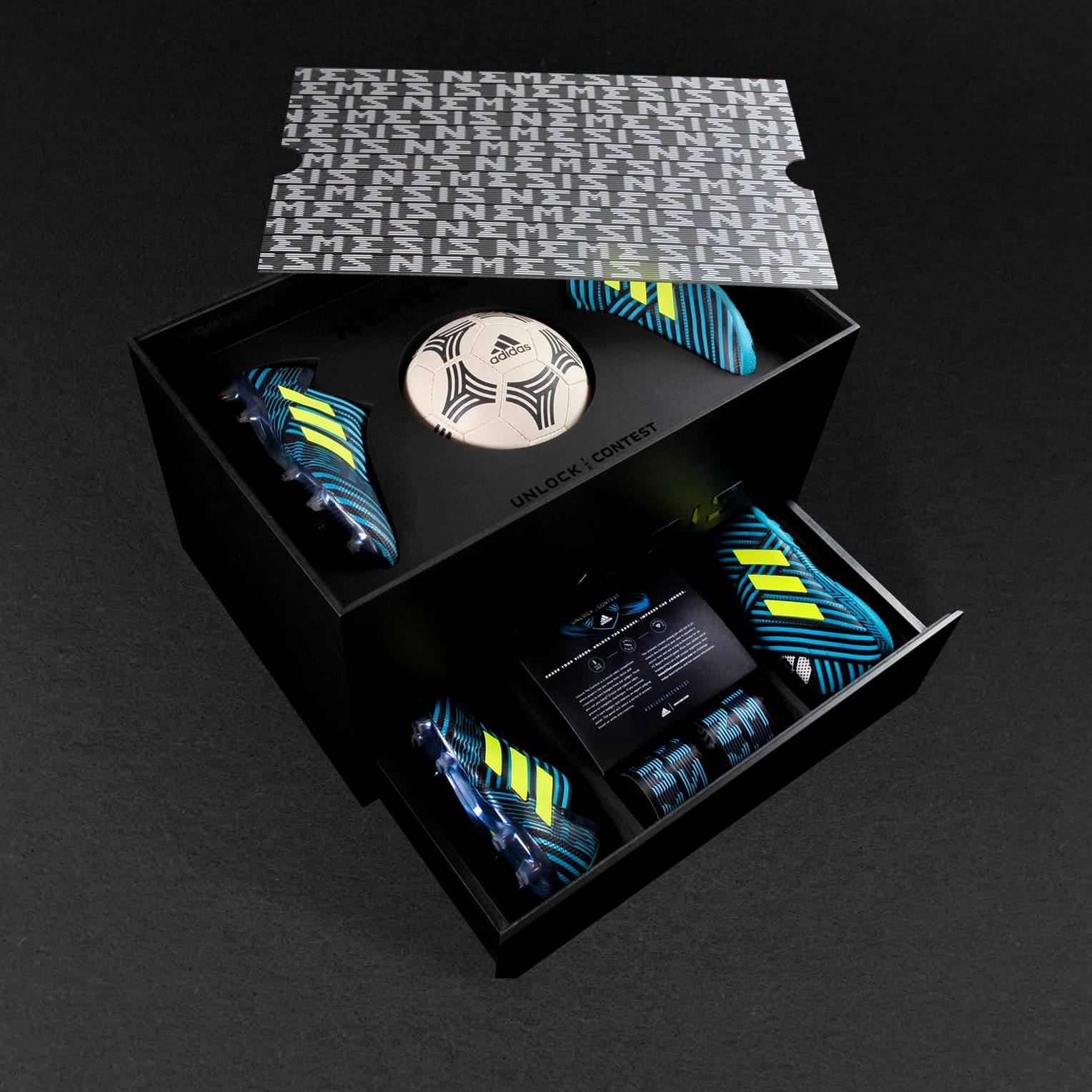 Custom influencer kit with branded packaging and layered reveals