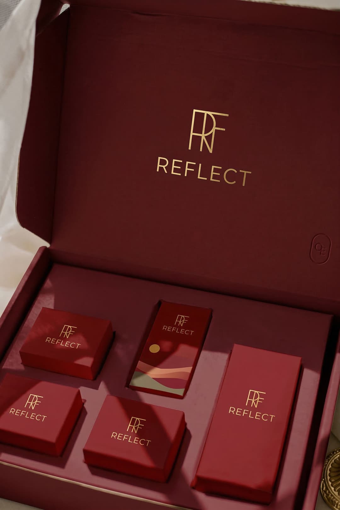 Custom skincare launch PR mailer kit packaging